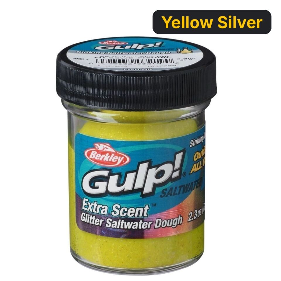 Berkley PowerBait Extra Scent Saltwater  65 gr Hamur Balık Yemi Yellow Silver