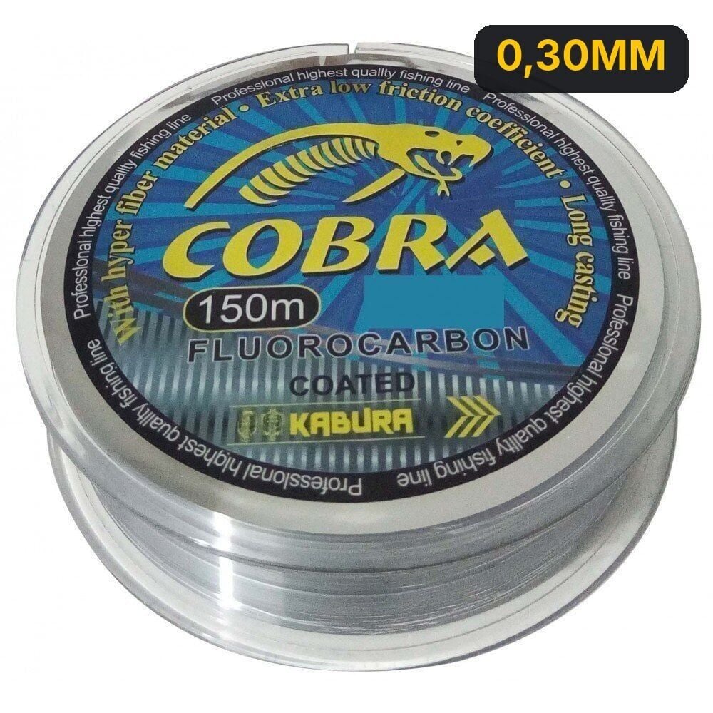 Kabura Cobra Fluoracarbon Coated 150 MT Misina 0,30MM