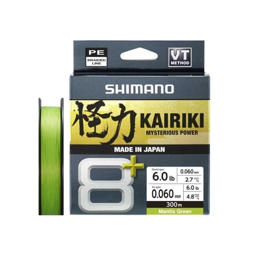 Shimano Kairiki 8+ 300m Mantis Green Örgü İp Misina