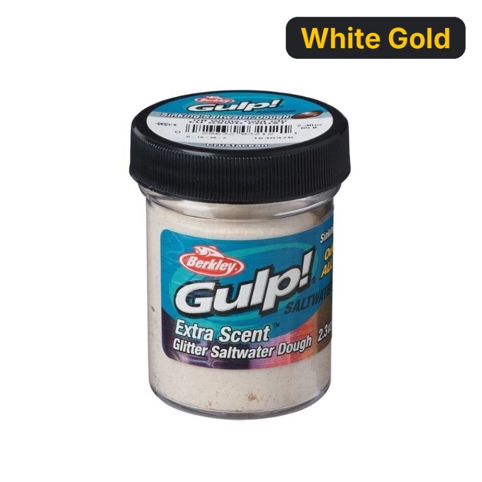 Berkley PowerBait Extra Scent Saltwater  65 gr Hamur Balık Yemi White Gold