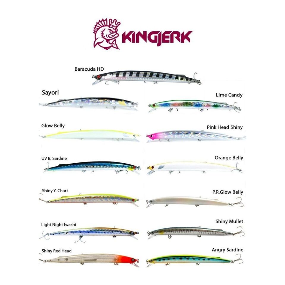 Fujin Kingjerk Sinking 19cm 34gr Maket Balık BARACUDA HD