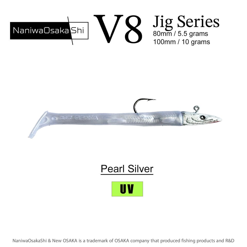 NaniwaOsakaShi V8 Jig Series 100mm 10gr Silikon Yem
