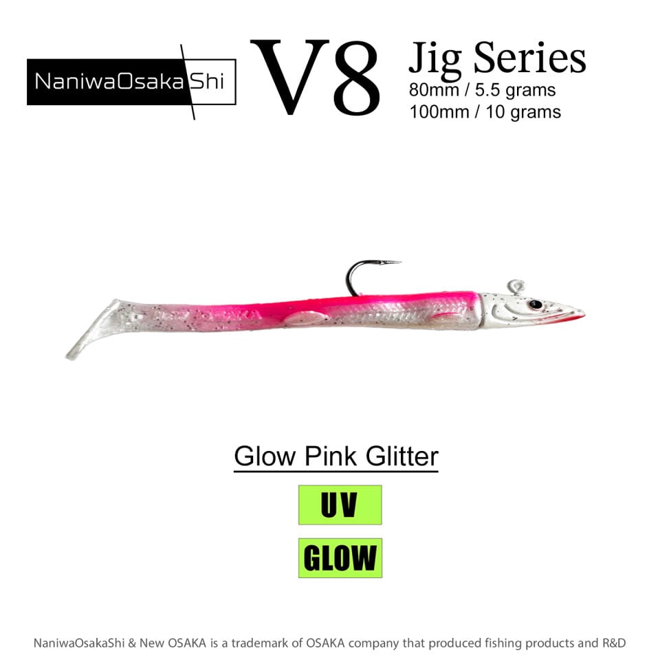 NaniwaOsakaShi V8 Jig Series 100mm 10gr Silikon Yem