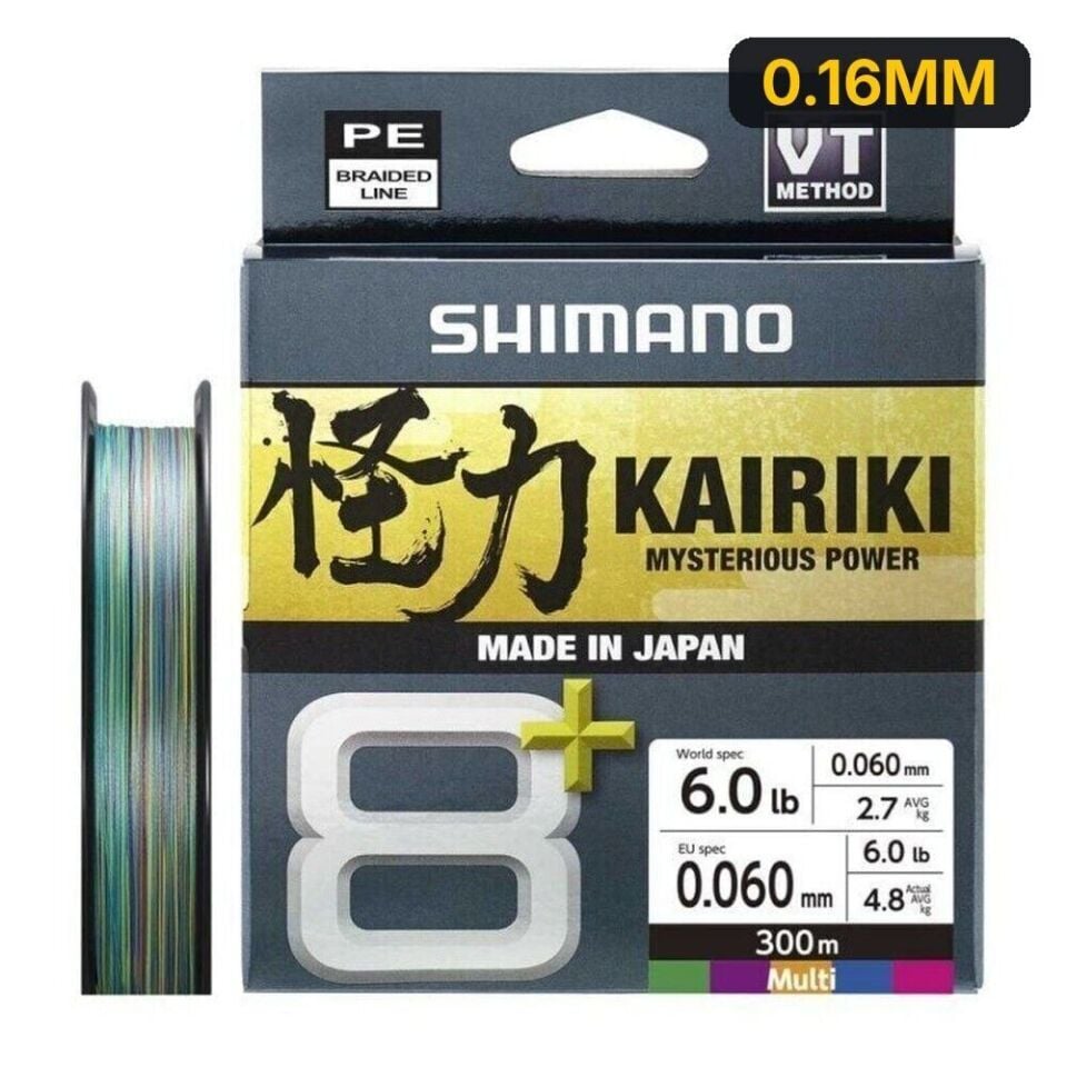 Shimano Kairiki 8+ 300m Multi Clour Örgü İp Misina