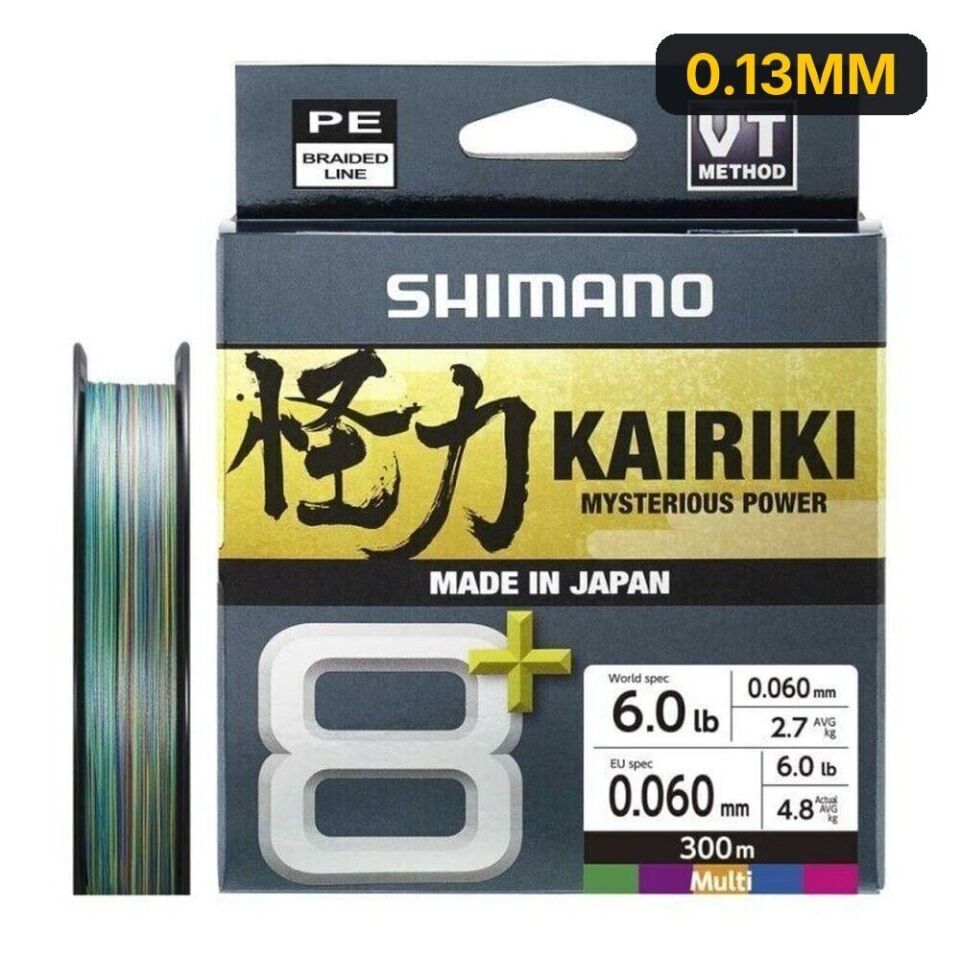 Shimano Kairiki 8+ 300m Multi Clour Örgü İp Misina