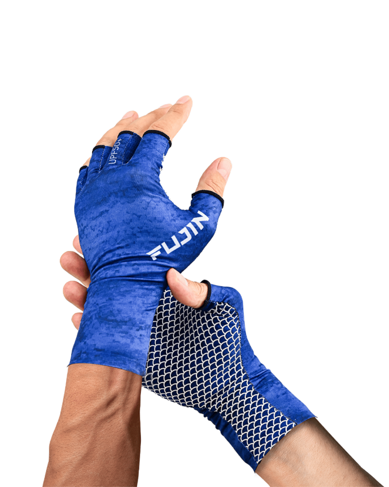 Fujin Pro Angler Summer Gloves Blue M/L