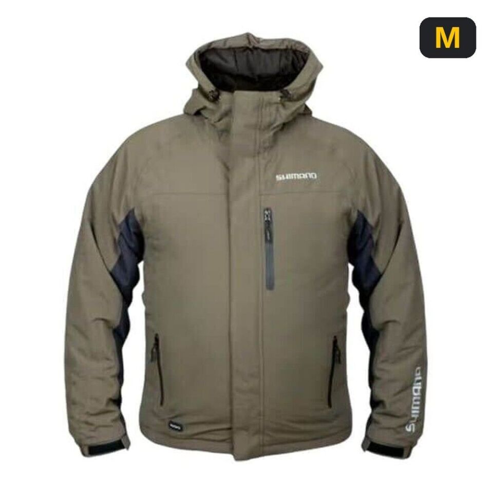 Shimano Rain Jacket Padded Green Ceket Su Geçirmez M