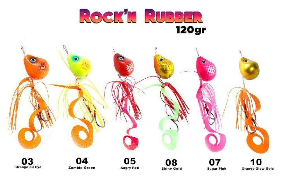 Fujin Rock'n Rubber 120gr Tai Rubber Set 03 Orange