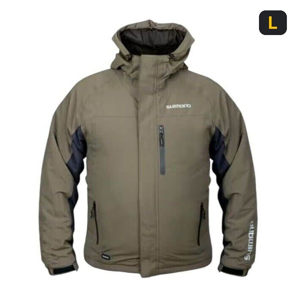 Shimano Rain Jacket Padded Green Ceket Su Geçirmez L