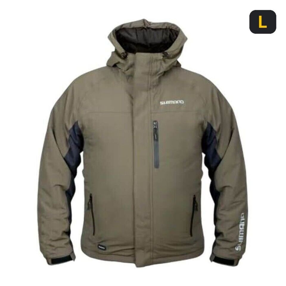 Shimano Rain Jacket Padded Green Ceket Su Geçirmez L