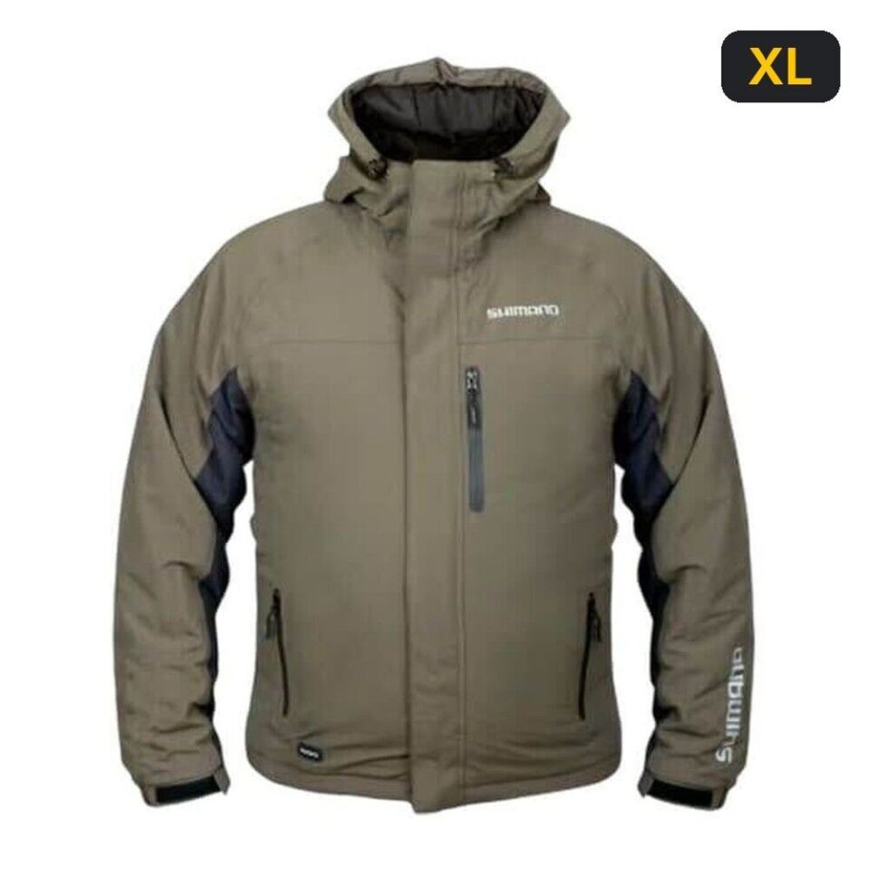 Shimano Rain Jacket Padded Green Ceket Su Geçirmez XL