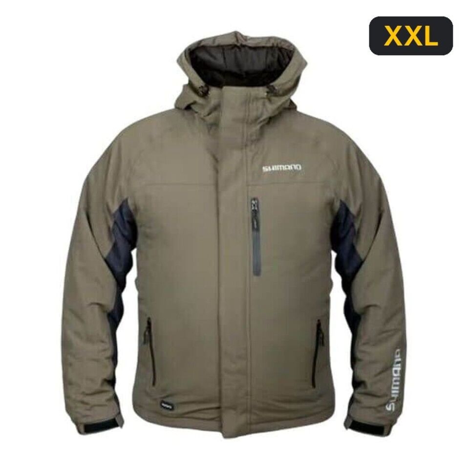 Shimano Rain Jacket Padded Green Ceket Su Geçirmez XXL