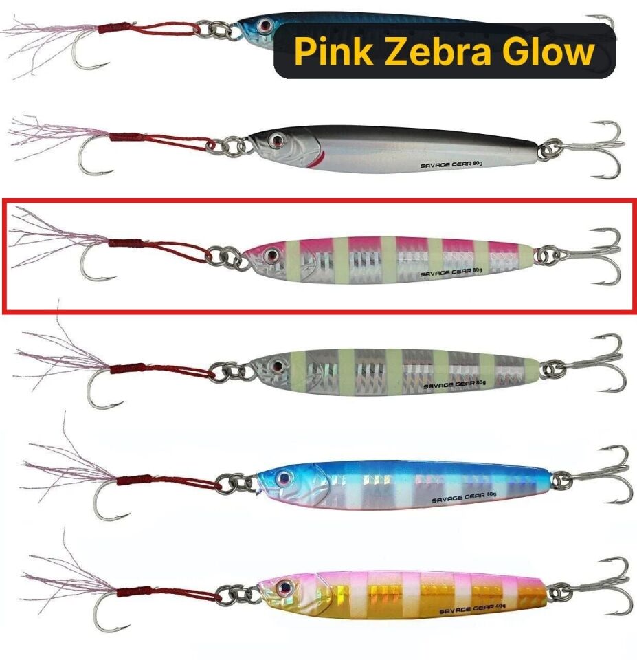 Savage gear 3D Slim Minnow 8gr 5,4 cm Jig Sahte Balık Pink Zebra Glow