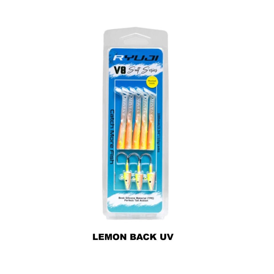 Ryuji V8 10cm, 10gr Silikon Yem