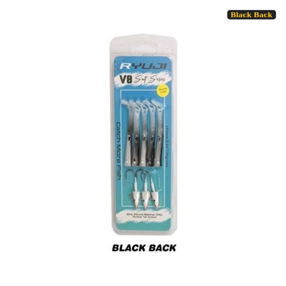 Ryuji V8 10cm, 10gr Silikon Yem