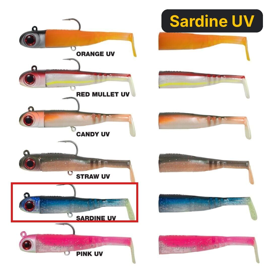 Seabor Lily Shad 125gr 2+1 Silikon Yem Sardine UV