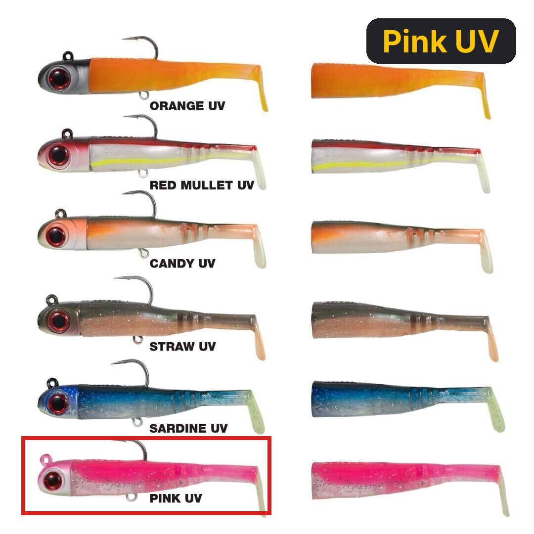 Seabor Lily Shad 125gr 2+1 Silikon Yem Pink UV