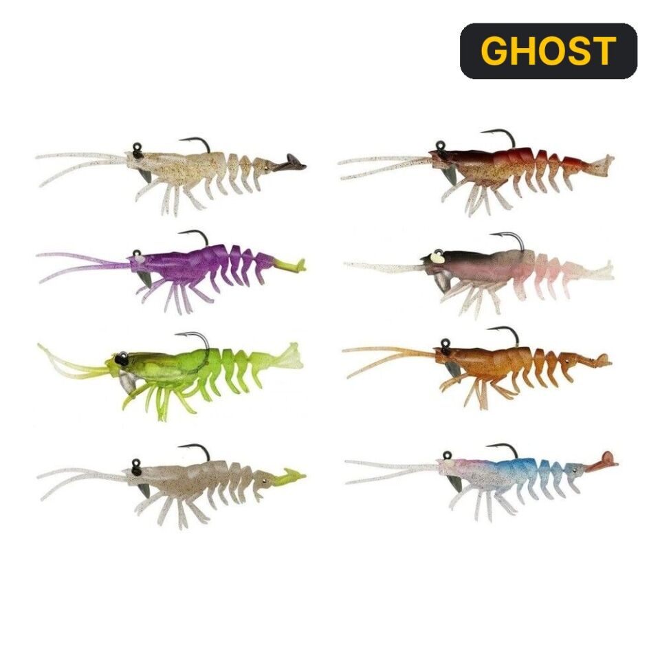 Savage Gear 3D Shrimp RTF 9 cm 7 gr Sahte Balık 2 Adet GHOST