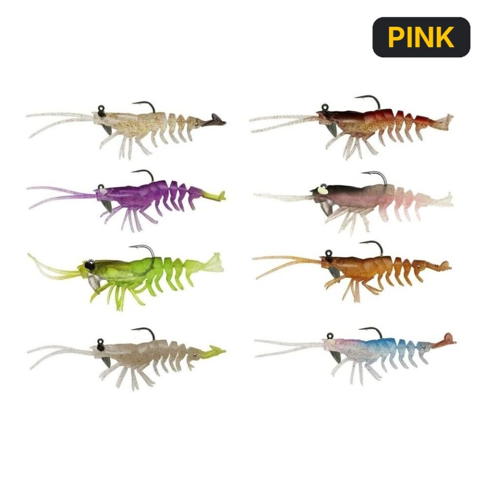 Savage Gear 3D Shrimp RTF 9 cm 7 gr Sahte Balık 2 Adet PINK