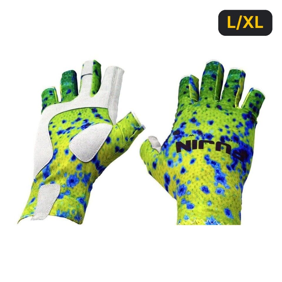 Fujin Sportif Balıkçı Eldiveni Yeşil L/XL