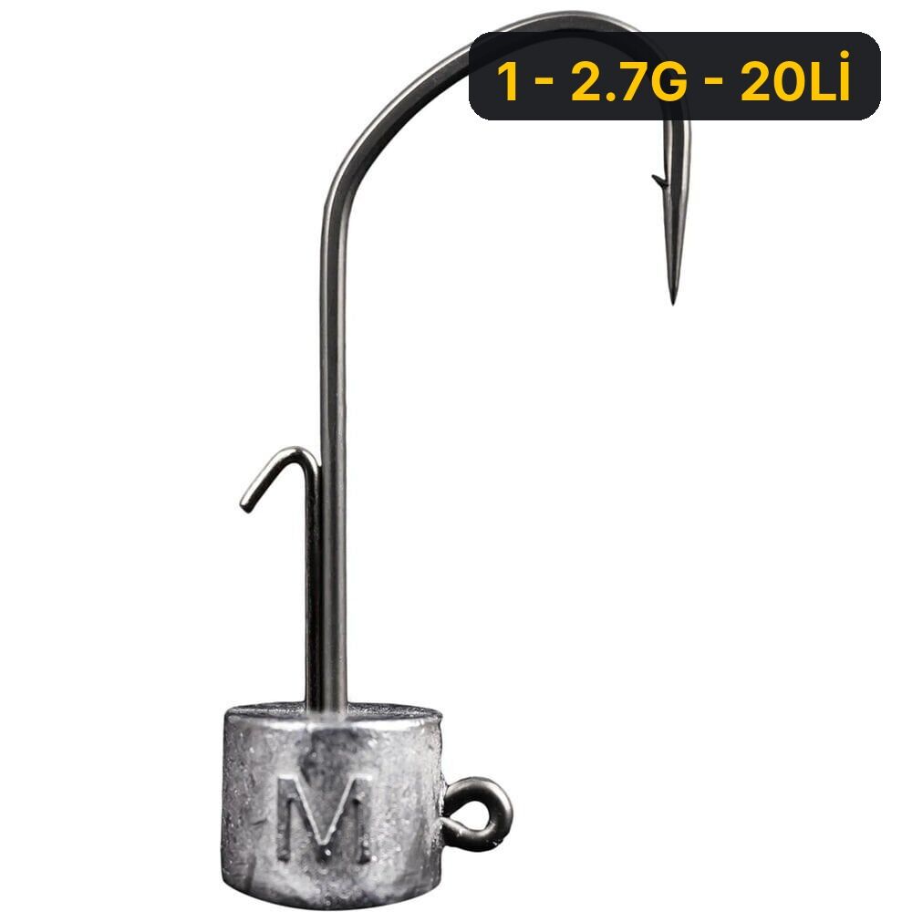 Mustad Ned Jighead 32880AP Olta İğnesi NO:1 - 2.7G - 20Lİ