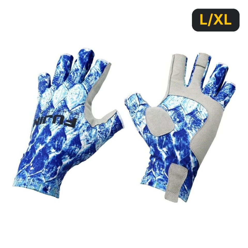 Fujin Sportif Balıkçı Eldiveni Mavi L/XL