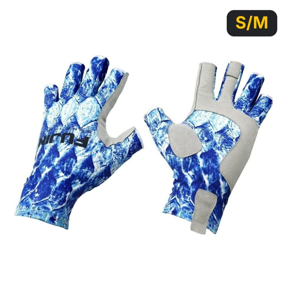 Fujin Sportif Balıkçı Eldiveni Mavi S/M