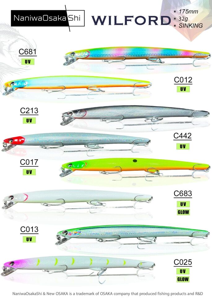 Naniwaosakashi Wilford 17.5cm 32GR Suni Yem