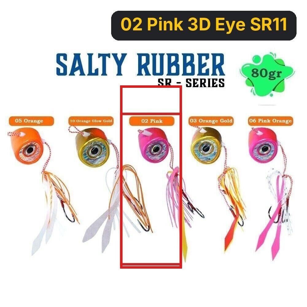 Fujin Salty Rubber 80gr SR Serisi Tai Rubber Set 02 Pink 3D Eye SR11