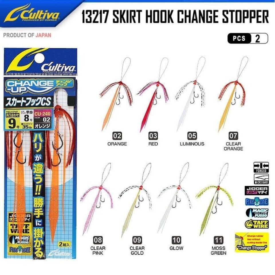 Cultiva 13217 Skirt Hook Seven Change Stopper Tai Rubber Asist