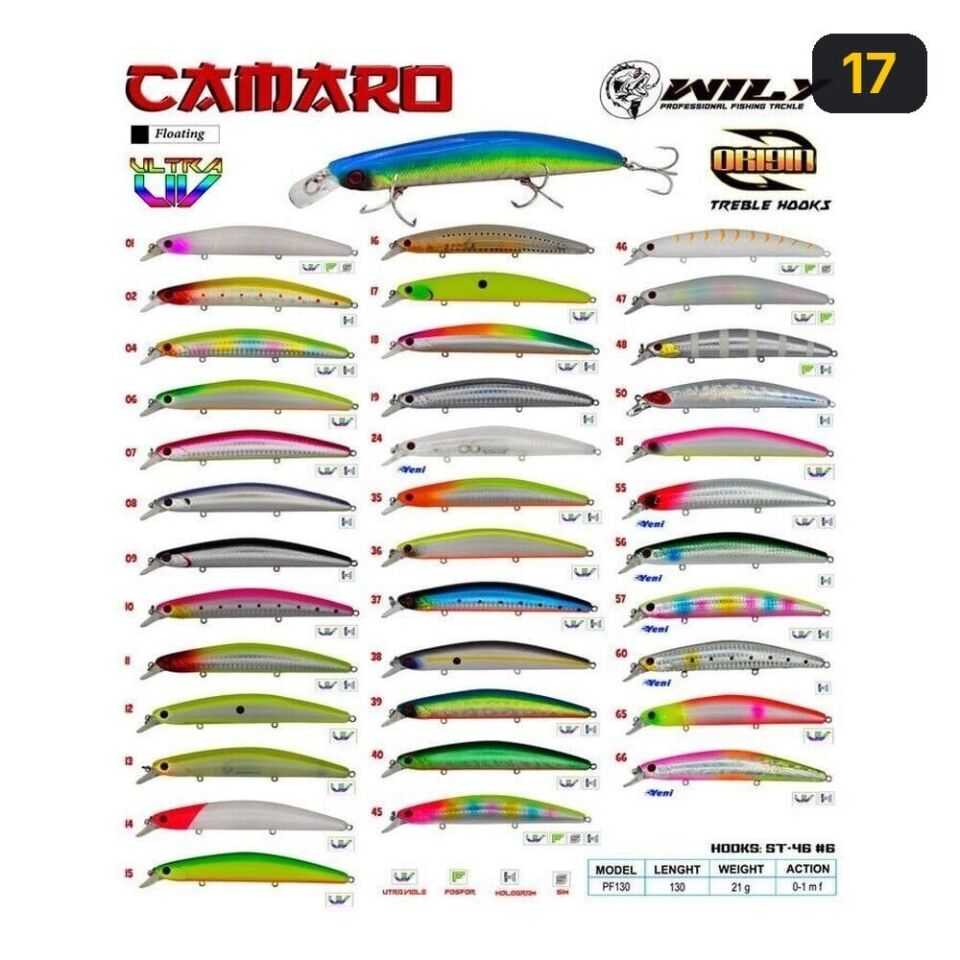 Wily Camaro 13 cm 21 gr (0-1M) Maket Balık 17
