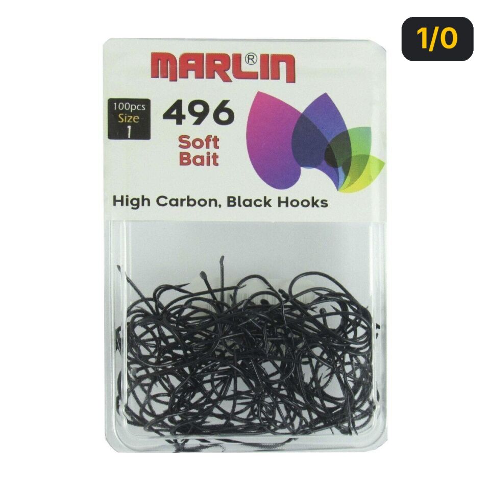 Marlin 496 Siyah Olta İğnesi 1/0