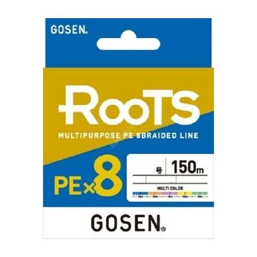 Gosen X8 Roots PE 8 Örgü Spin İp Misina 150mt Multi Color
