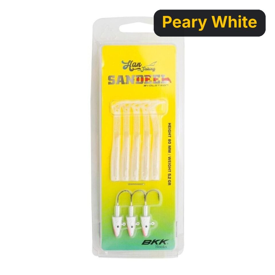 Hanfish Sandeel 80 mm Silikon Yem Peary White