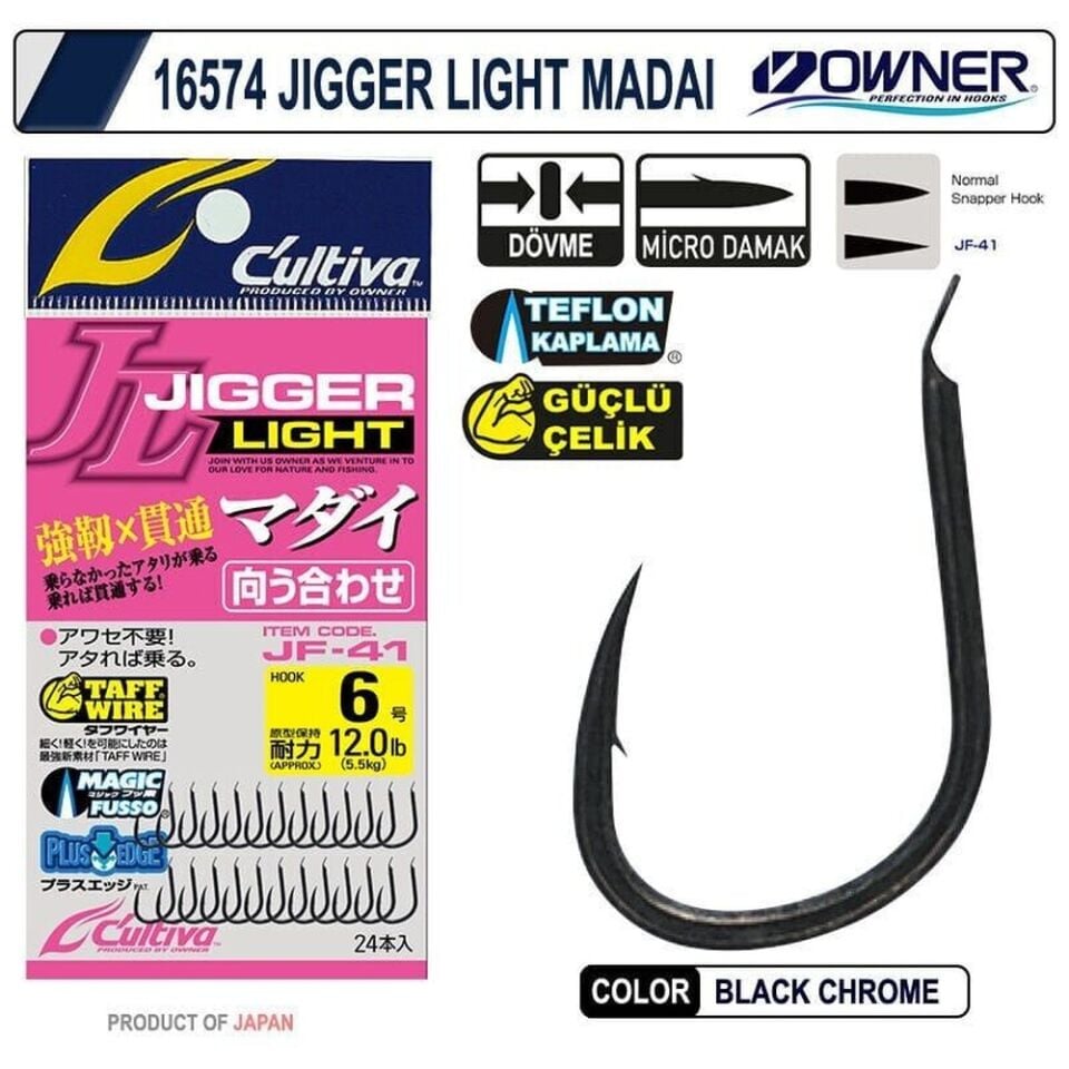 Cultiva 16574 Jigger Light Madai Tekli İğne