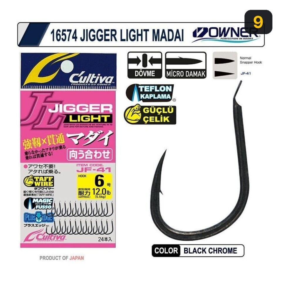 Cultiva 16574 Jigger Light Madai Tekli İğne 9