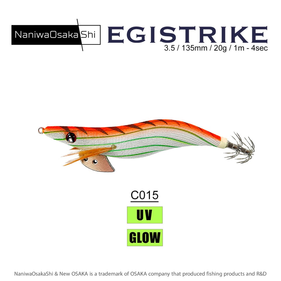 NaniwaOsakaShi EgiStrike 3.5 135mm 20.8g Kalamar Zokası