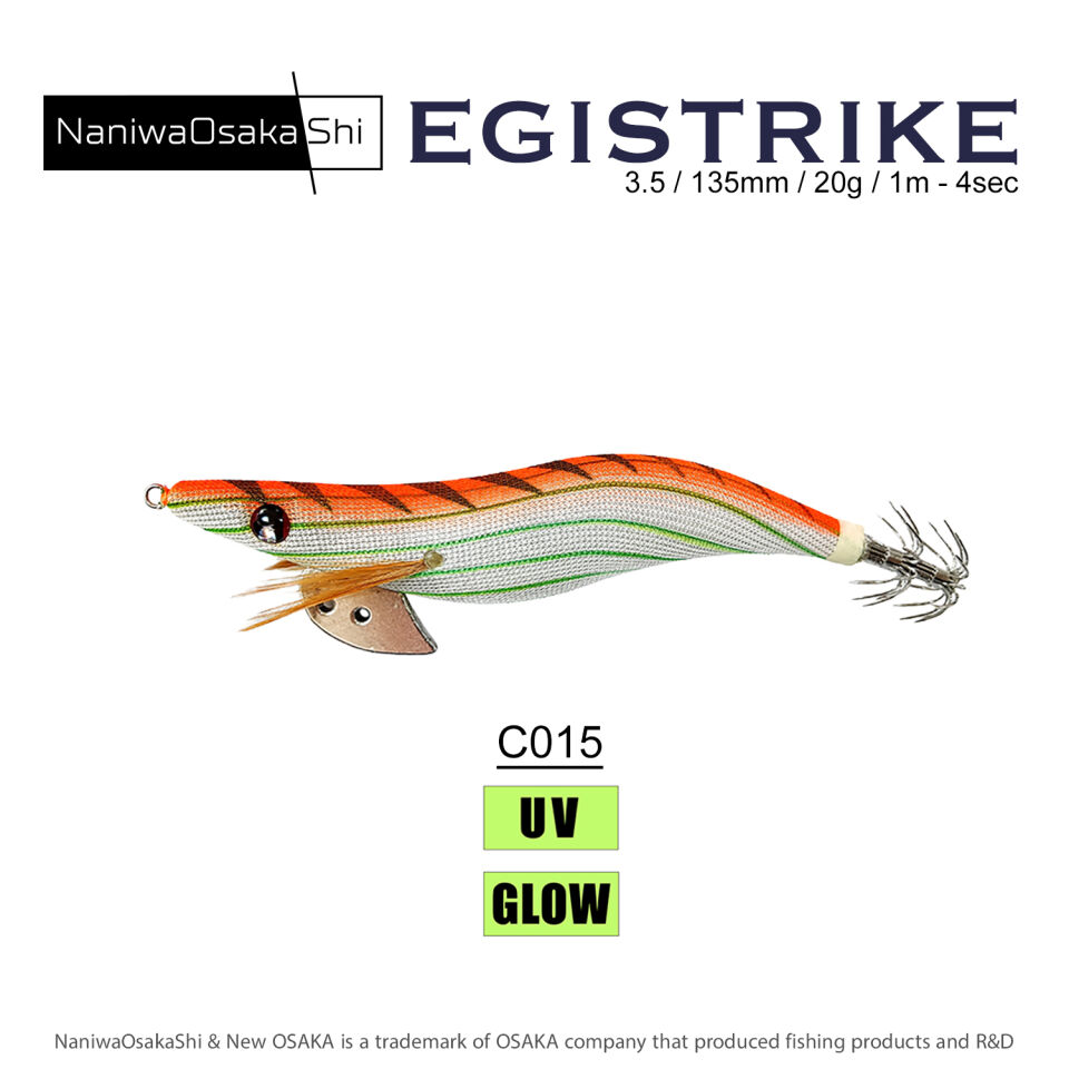 NaniwaOsakaShi EgiStrike 3.5 135mm 20.8g Kalamar Zokası C015