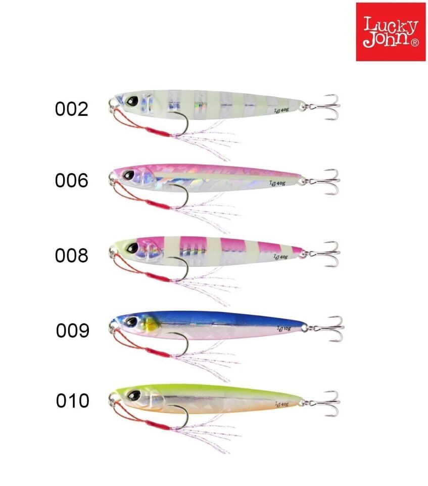 Lucky John Basara Jigger Slim Jig Yem 10Gr 010 - CHARTREUSE ORANGE