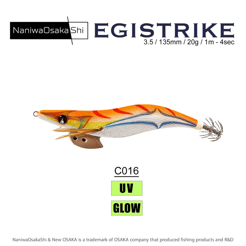 NaniwaOsakaShi EgiStrike 3.5 135mm 20.8g Kalamar Zokası C016