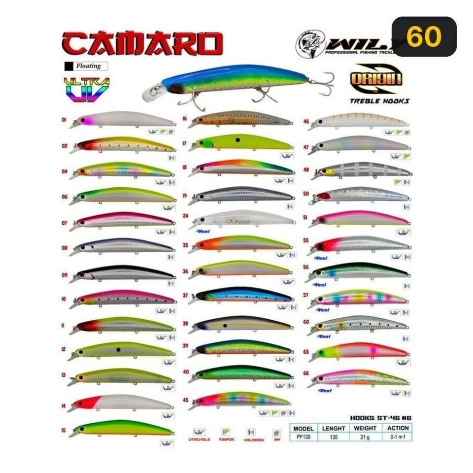Wily Camaro 13 cm 21 gr (0-1M) Maket Balık 60