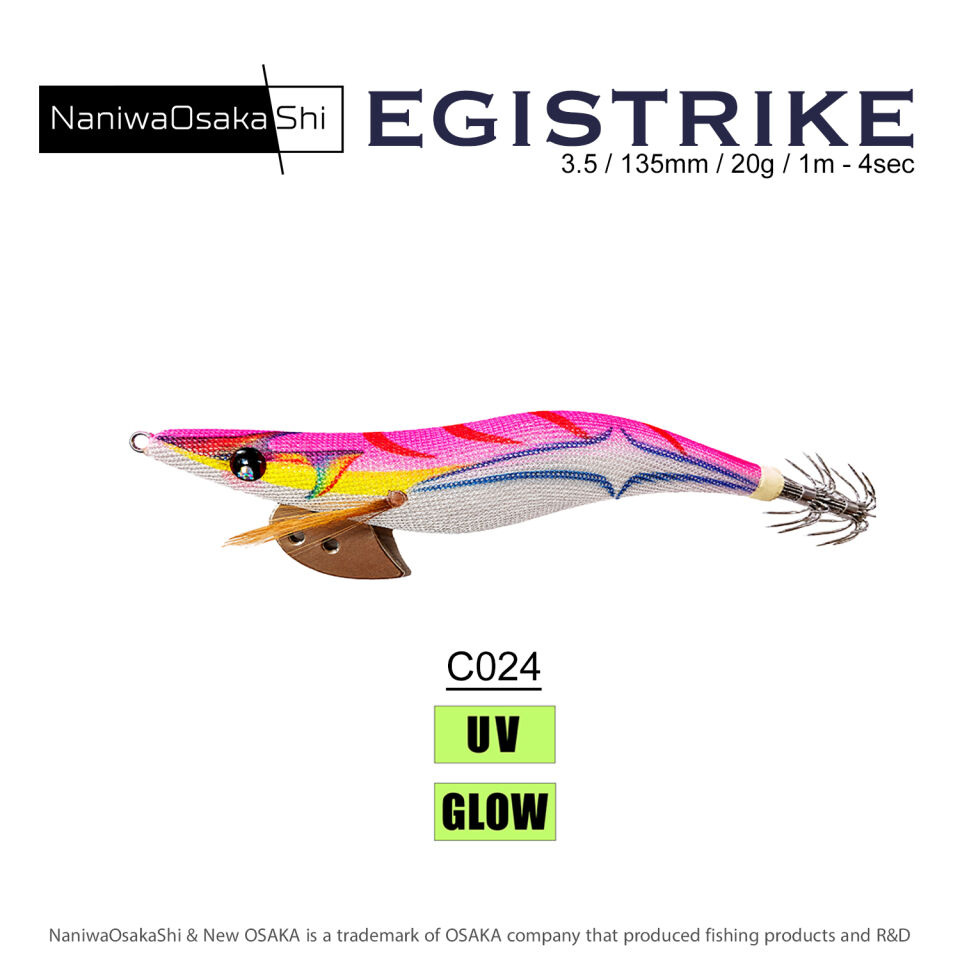 NaniwaOsakaShi EgiStrike 3.5 135mm 20.8g Kalamar Zokası C024
