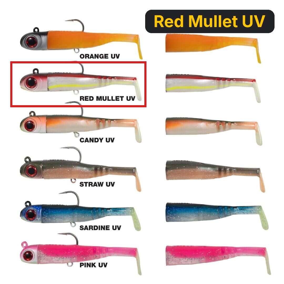 Seabor Lily Shad 150gr 2+1 Silikon Yem Red Mullet UV