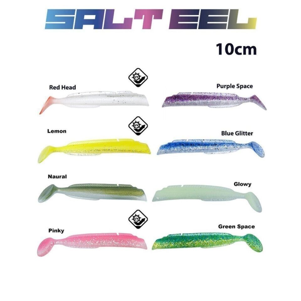 Fujin Salt Eel Body 10cm x3 Silikon Yem Gövde