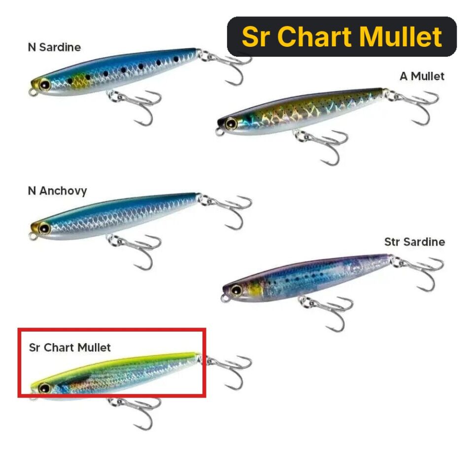 Shimano Exsence Fortuna 7.5 Cm 8 Gr Su Üstü Maket Yem Sr Chart Mullet