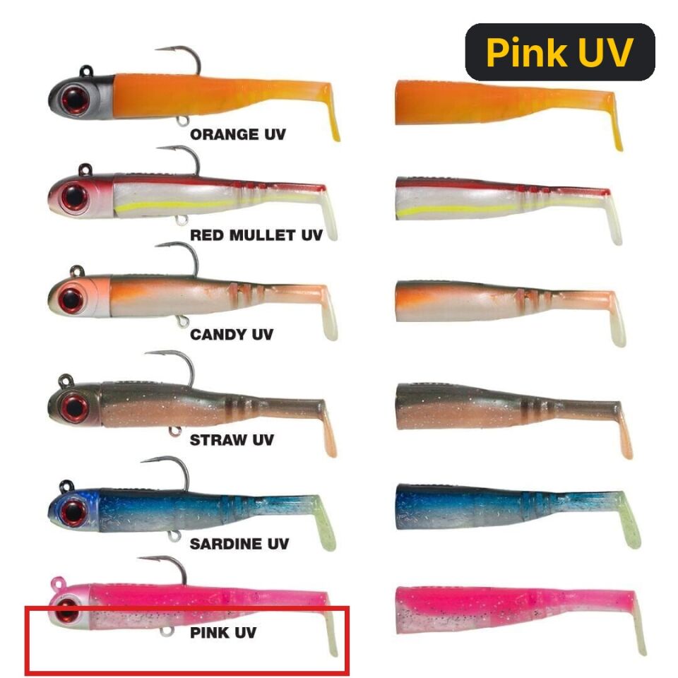 Seabor Lily Shad 150gr 2+1 Silikon Yem Pink UV