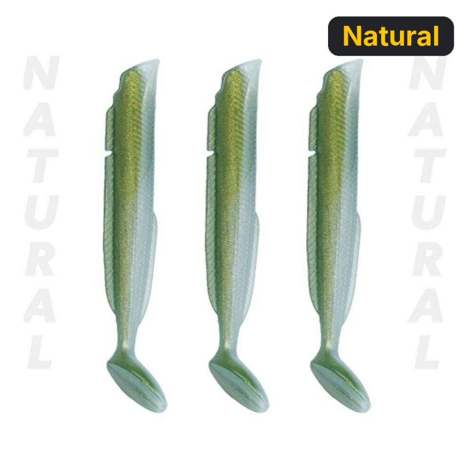 Fujin Salt Eel Body 10cm x3 Silikon Yem Gövde Natural