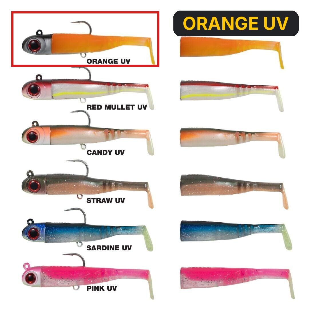 Seabor Lily Shad 150gr 2+1 Silikon Yem ORANGE UV