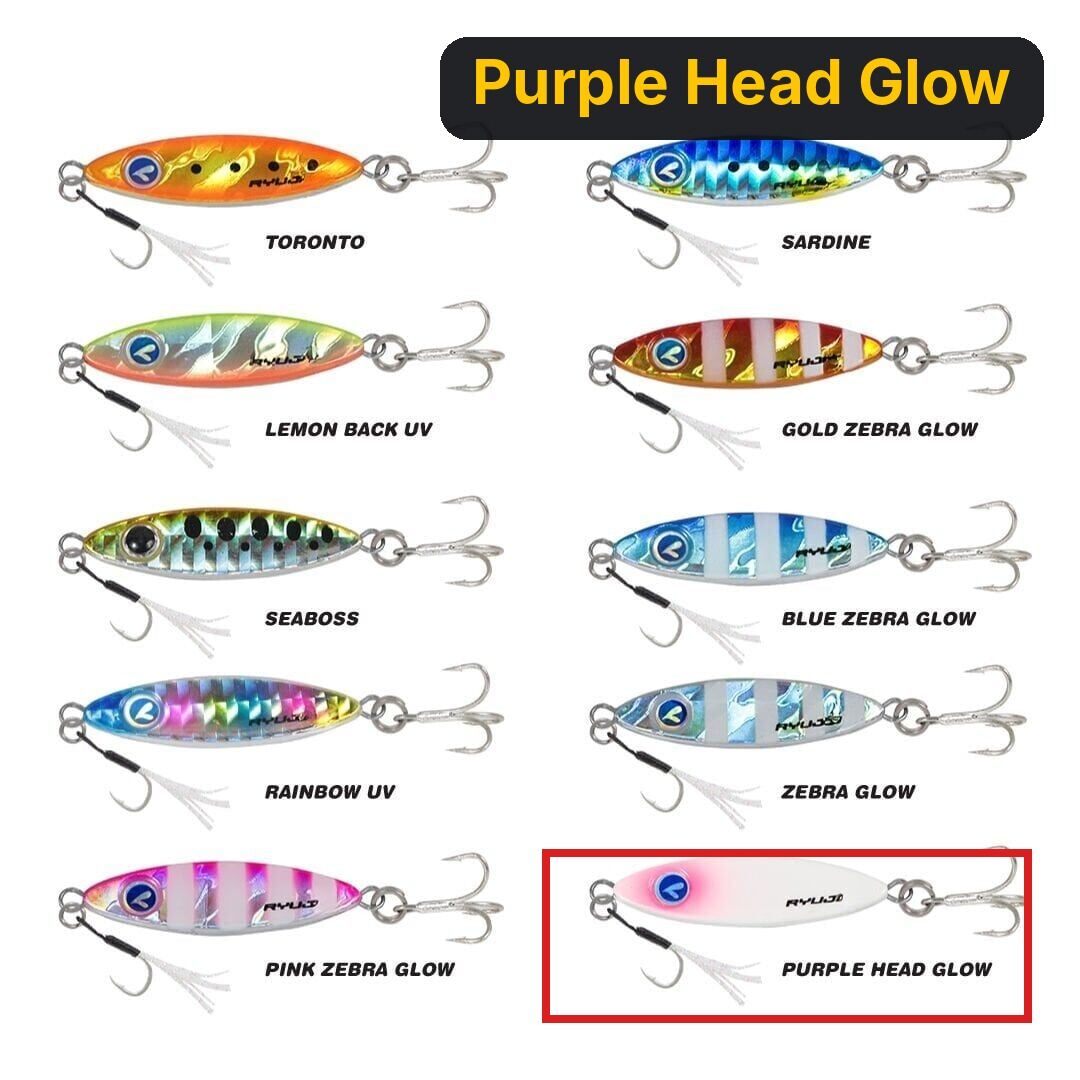 Ryuji Zuby 32mm 6.6gr Jig Yem Purple Head Glow