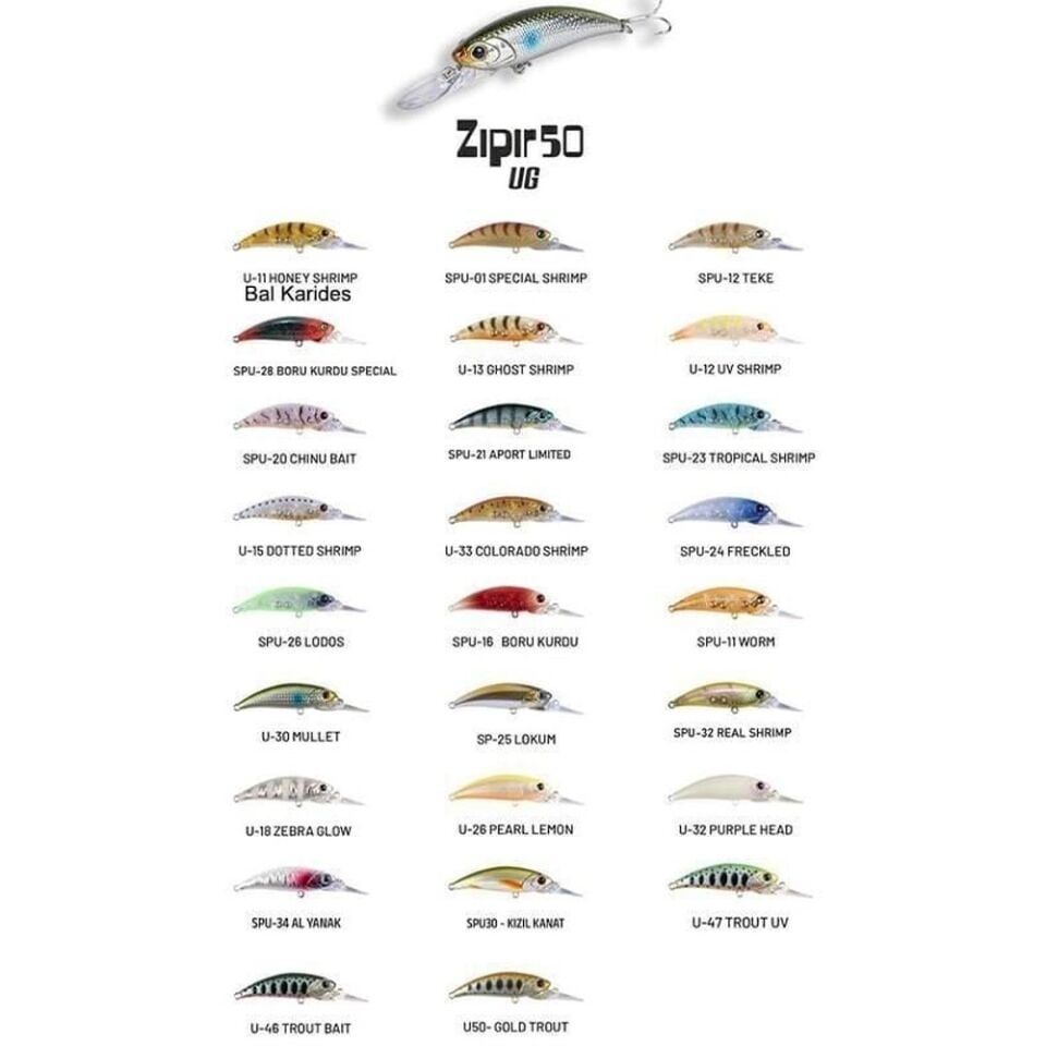 Hanfish Zıpır UG 50mm 4,5 GR Lrf Maket Balık